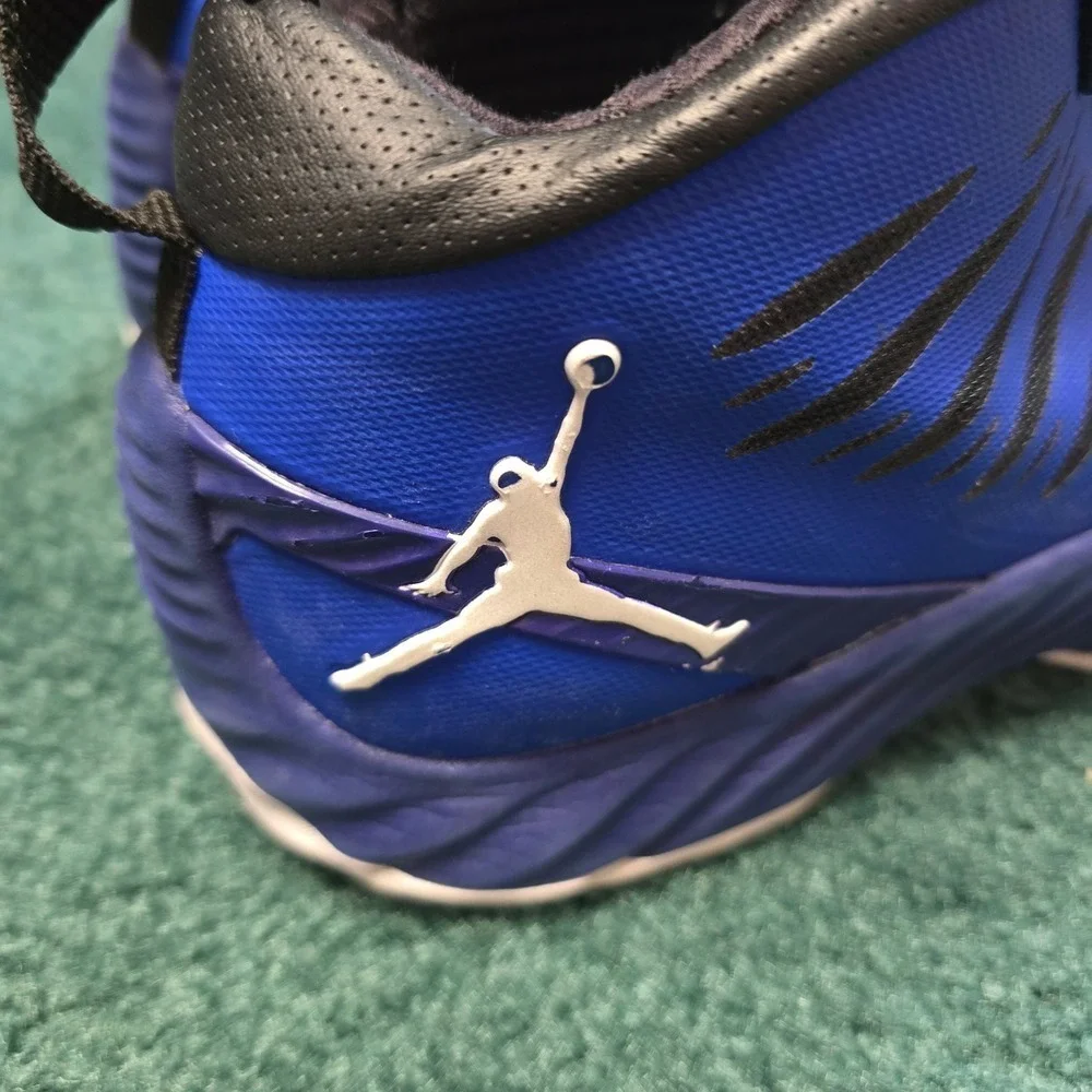 Jordan Mens 8 Super.Fly Game Royal/White-Deep Royal Blue-Black Basketball Shoes